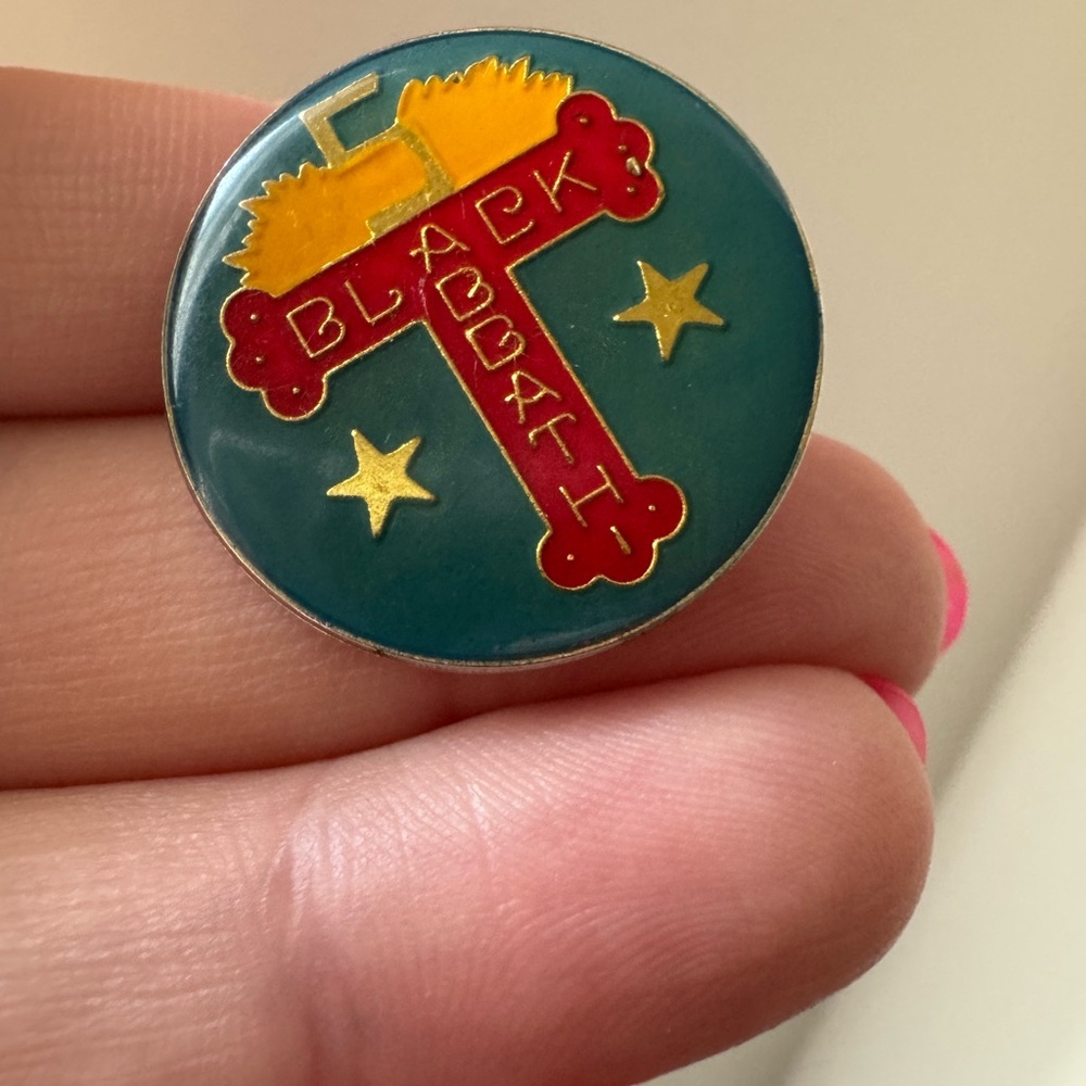 Vintage Black Sabbath Ozzy Osbourne Enamel Pin